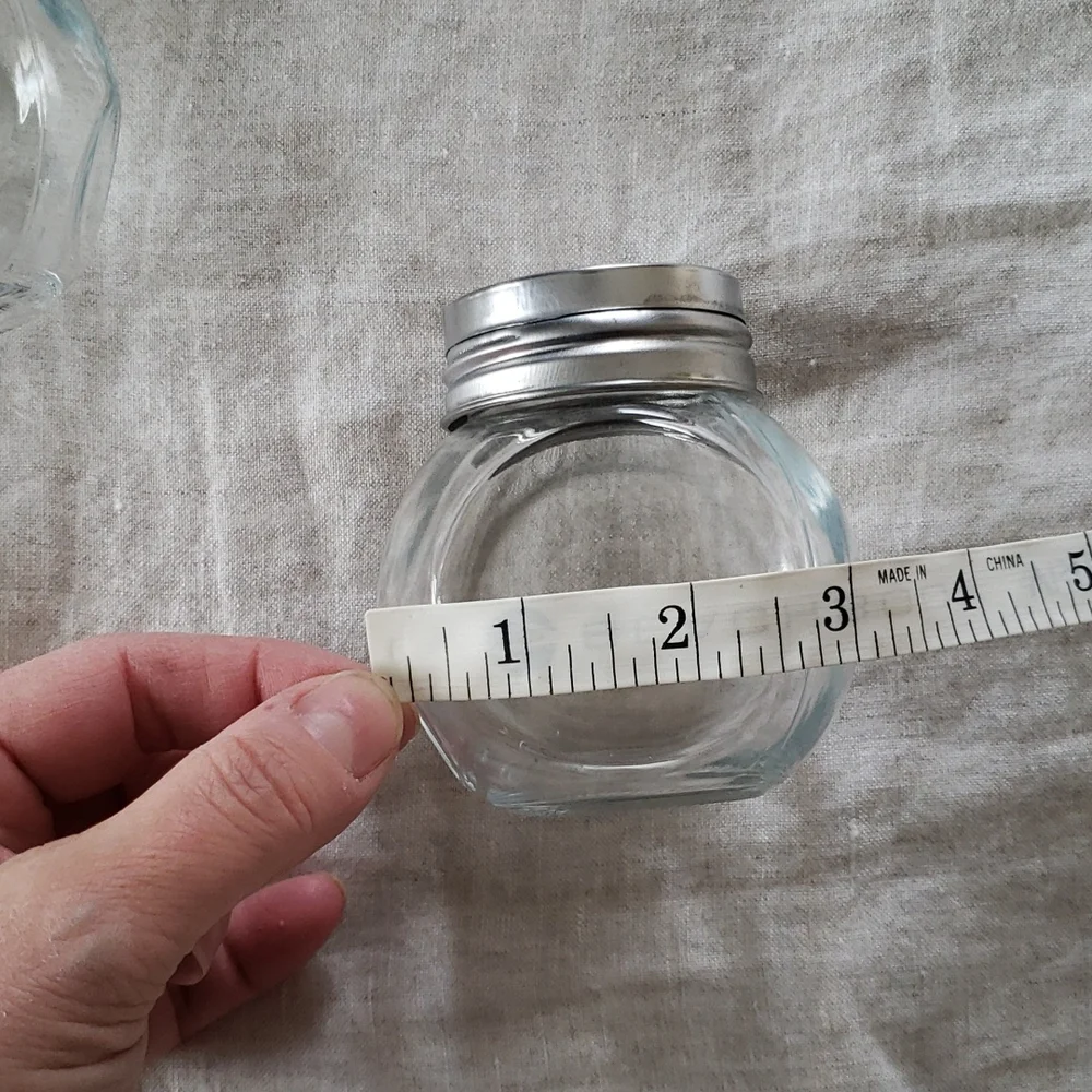 Set of 3 glass jars